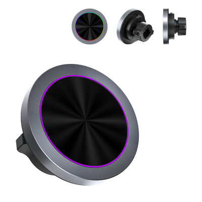 kaufen Wireless Car Phone Holder Ladegerät mit Aluminiumlegierung Textur und RGB-Licht online manufacture