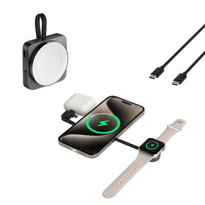 kaufen Portable Magsafe 3 in 1 Ladegerät Wireless für Iphone Uhr und Kopfhörer online manufacture