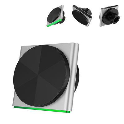 kaufen Iphone-Ladegerät Stand Metall Material 9-Farbe RGB Lichteffekt Drahtloses Auto Fast Charging Ultra-Dünn Design online manufacture
