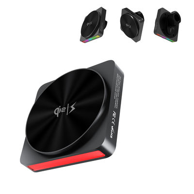 kaufen 15w drahtloses Ladegerät mit 9-farbiger RGB-Umgebungslichtprojektion und zentraler Steuerung für Auto-Magnettelefonhalter online manufacture
