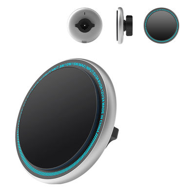 kaufen Stylische und langlebige Metallmagnetische Autophone Halter drahtloses Ladegerät mit Licht für Iphone online manufacture