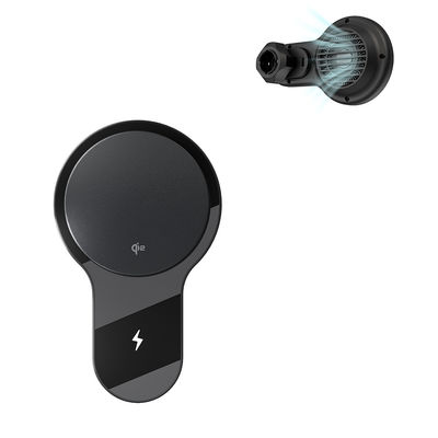 kaufen Starke magnetische Stabilität Ultrafeine Lüfter Kühlung Schnellladung Drahtlose Ladung Autophone Halter Einschaltfunktion online manufacture