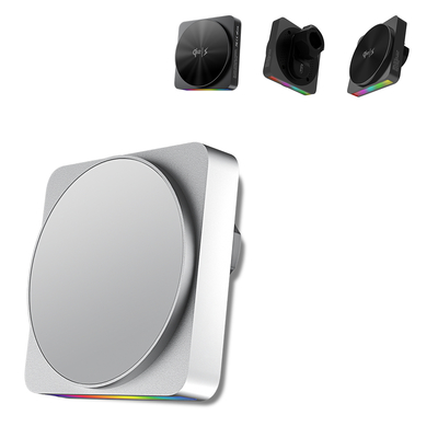 kaufen 15W Schnelle Kabellose Ladefunktion Magsafe Autohalterung mit 9-Farben Umgebungslicht online manufacture