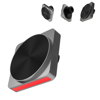 kaufen Q2 drahtloses Ladegerät Vollmetall-Design 15w Schnellladewagen Magnetisches drahtloses Ladegerät Umgebungslichtprojektion online manufacture