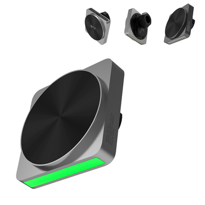 kaufen QI2 15W kabelloses Ladegerät mit Black-Technology-Tonabnahme und Umgebungslicht für Handyhalterung im Auto online manufacture