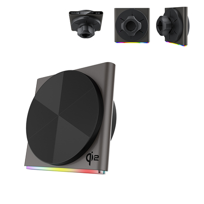kaufen 360-Degree Rotation Magsafe Car Mount Ultra-Thin Design Metal Material 9-Color RGB Light Effect Fast Charging online manufacture