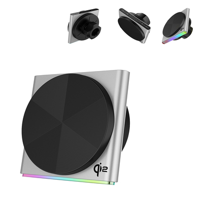 kaufen Metal Wireless Charging Station Ultra-Thin Design 9-Color RGB Light Effect Magnetic Suction One-Hand Operation Fast Charging online manufacture