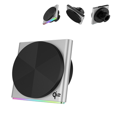 kaufen QI2 Magnetic Car Mount Charger For IPhone 9-Color RGB Light Effect 360-Degree Rotation Fast Charging Ultra-Thin Design online manufacture