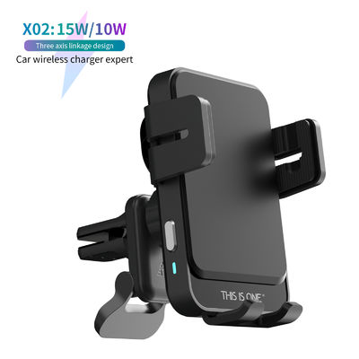 kaufen Auto Clamping Wireless Car Phone Holder with Coil Alignment and Smart Tracking for Universal Compatibility online manufacture