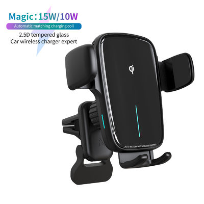 kaufen 15W Fast Charging Wireless Car Phone Holder with Auto Matching Coil and Type C Connection online manufacture