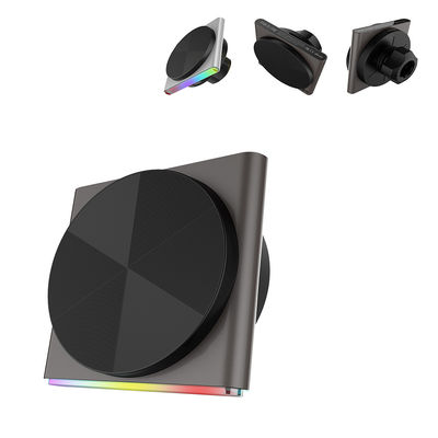 Qi2 drahtloses Ladegerät für Automotive Ultra-Dünn-Design Metallmaterial 9-Farb-RGB-Lichteffekt Einhandbetrieb Schnelles Laden