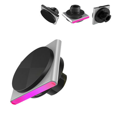 Metall Magsafe Wireless Charger für Autos 9-Farbe RGB Lichteffekt Einhandbetrieb 360-Grad Rotation