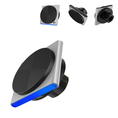 360-Grad-Rotations-Auto-Telefonhalter mit 9-farbiger RGB-Lichteffektprojektion und drahtlosem Auto-Mount