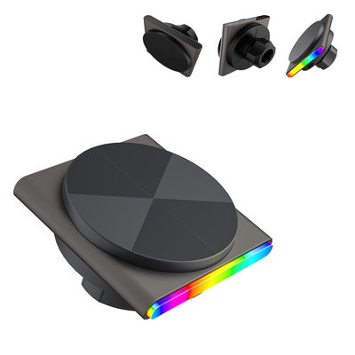 QI2 Ultra-Thin Design Magnetische Automotive Drahtlose RGB-Licht 360-Grad-Rotation Schnelle Aufladung Sound Pickup Funktion