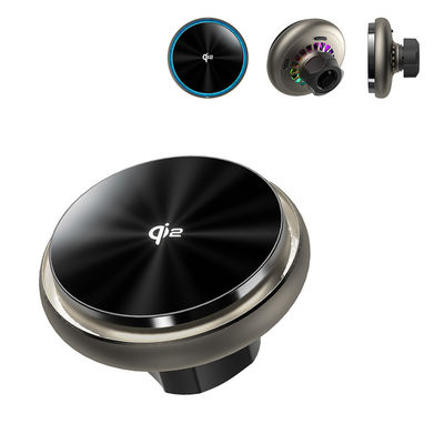 Eingebettete leise Kühlventilator, schnelle Wärmeverteilung, Sternenhimmel Beleuchtungseffekt, mehrere Beleuchtungsanpassungen, QI2 schnelle Ladung magnetische Auto drahtlose Ladeklammer