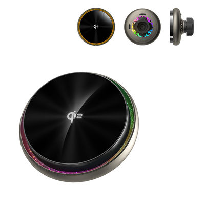 Mehrere Lichtanpassungen Magnetische Auto-Wireless-Ladestelle mit Sternenhimmel-Beleuchtungseffekt und High-End-Design