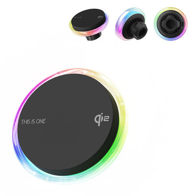 Silent Cooling Fan 15W Fast Charging Car Wireless Charger mit superstarker magnetischer Saugkraft und individueller Musterfarbe