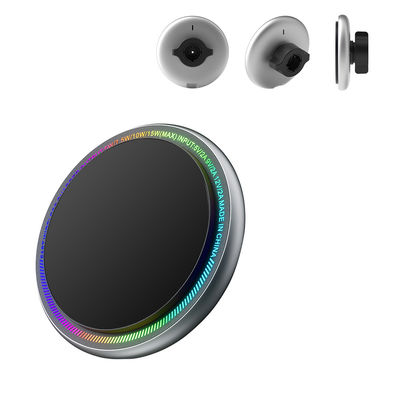 Schlanker und stilvoller Magsafe Wireless-Ladegerät Autophone-Halter mit starker magnetischer Saugkraft und anpassbarem Fahrlicht