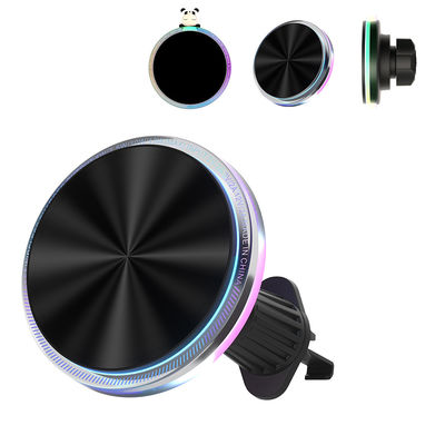 Stabiles und vielseitiges Iphone-Auto-Ladegerät mit magnetischem drahtlosem Ladegerät und RGB-Lichtanpassung