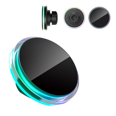 Crystal Ambient Light Magnetic Car Wireless Charging Station mit Schritt-Design für perfekte Kompatibilität mit der 13pro Kamera