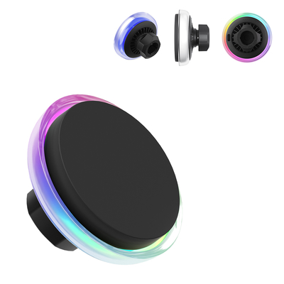 Anpassbare Beleuchtungsmodi Auto-Wireless-Ladegerät mit starker magnetischer Saugkraft und verträumtem Sternenhimmel-Licht
