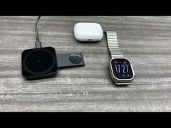 2-in-1-Minimum-Super-starke magnetische drahtlose Ladung Klapptelefonhalter Geschäftsreise tragbare