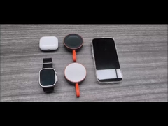 QI2 iPhone super klein Magnetisches Metall 2-in-1 Wireless Ladegerät versteckter Telefonhalter Schnellladung Hitze